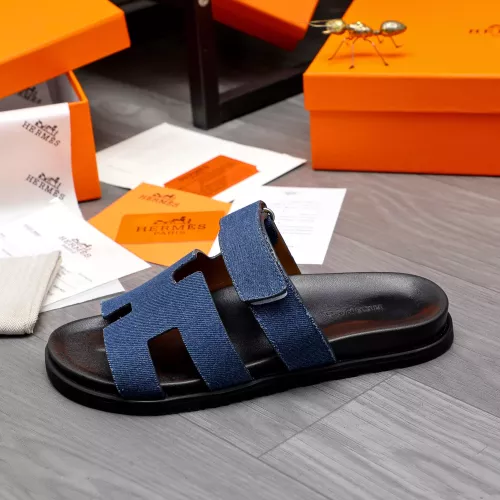 Replica Hermes Slippers For Men #1318797 $68.00 USD for Wholesale