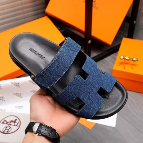 Replica Hermes Slippers For Men #1318797 $68.00 USD for Wholesale