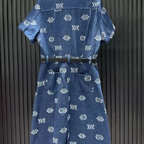 Replica Louis Vuitton LV Dresses Short Sleeved For Women #1318909 $96.00 USD for Wholesale
