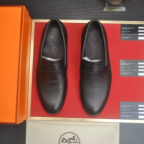 Replica Hermes Leather Shoes For Men #1319142 $100.00 USD for Wholesale