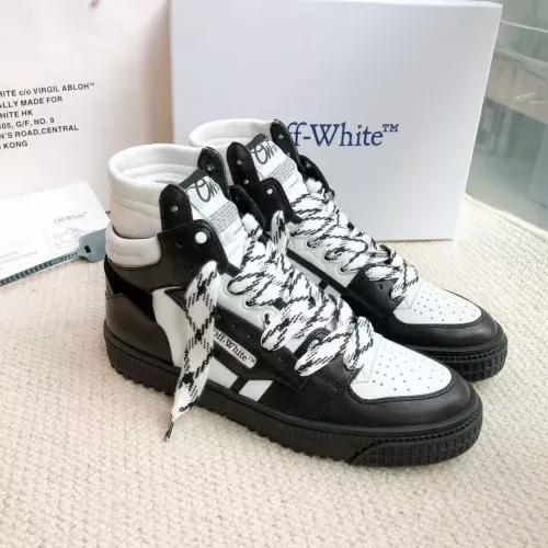 Off-White High Tops Shoes For Women #1319162 $112.00 USD, Wholesale Replica Off-White High Tops Shoes