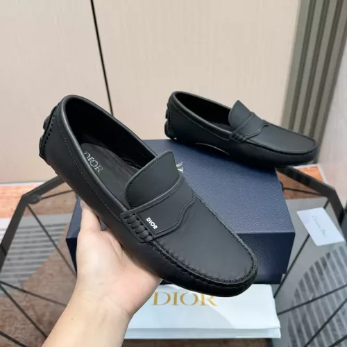 Replica Christian Dior Leather Shoes For Men #1319302 $100.00 USD for Wholesale