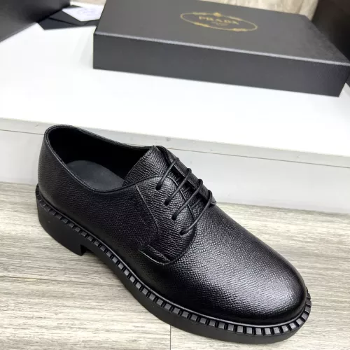 Replica Prada Leather Shoes For Men #1319315 $105.00 USD for Wholesale