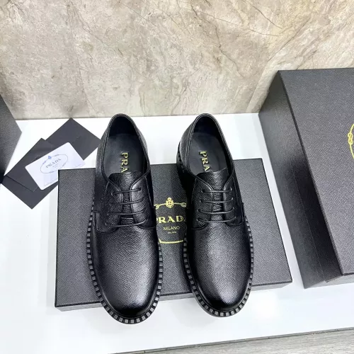 Replica Prada Leather Shoes For Men #1319315 $105.00 USD for Wholesale