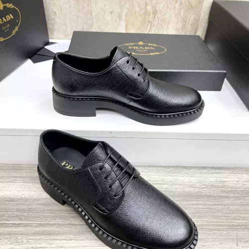 Replica Prada Leather Shoes For Men #1319315 $105.00 USD for Wholesale