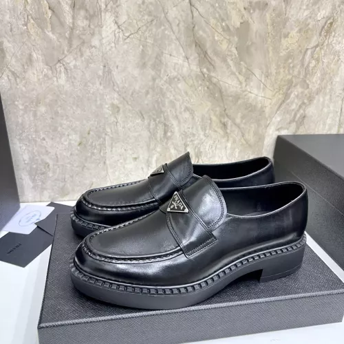 Prada Leather Shoes For Men #1319322 $105.00 USD, Wholesale Replica Prada Leather Shoes