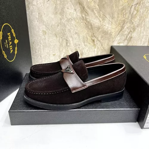 Prada Leather Shoes For Men #1319334 $155.00 USD, Wholesale Replica Prada Leather Shoes