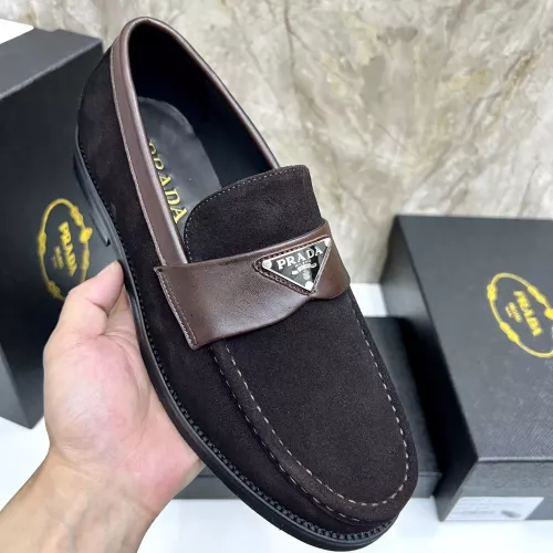 Replica Prada Leather Shoes For Men #1319334 $155.00 USD for Wholesale