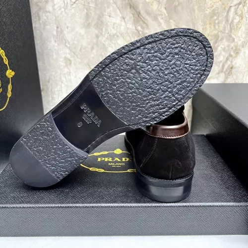 Replica Prada Leather Shoes For Men #1319334 $155.00 USD for Wholesale