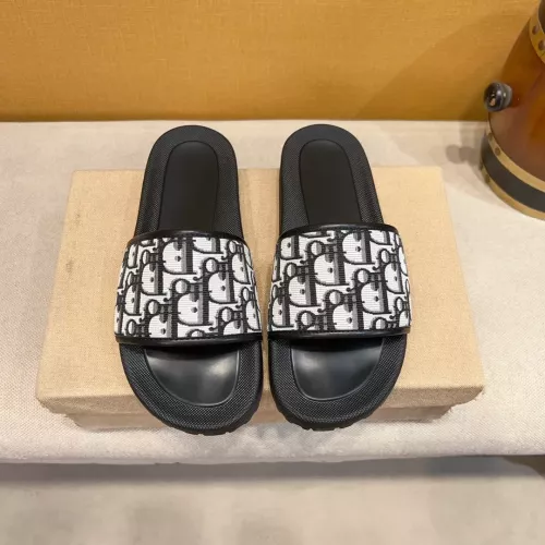 Replica Christian Dior Slippers For Men #1319497 $68.00 USD for Wholesale