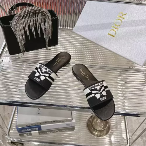 Replica Christian Dior Slippers For Women #1319505 $80.00 USD for Wholesale