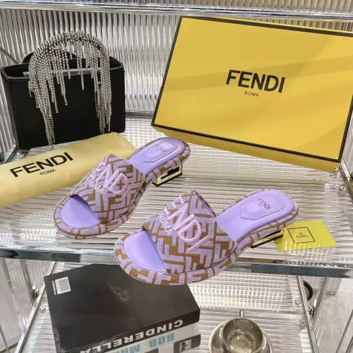 Fendi Slippers For Women #1319509 $96.00 USD, Wholesale Replica Fendi Slippers