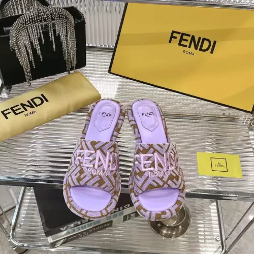 Replica Fendi Slippers For Women #1319509 $96.00 USD for Wholesale