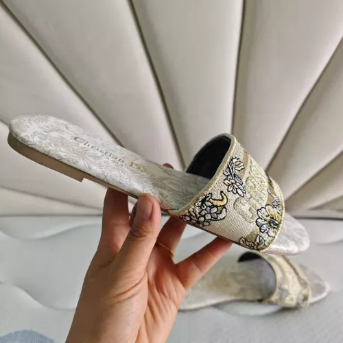 Replica Christian Dior Slippers For Women #1319713 $68.00 USD for Wholesale