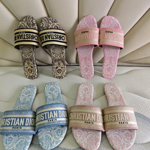 Replica Christian Dior Slippers For Women #1319723 $68.00 USD for Wholesale
