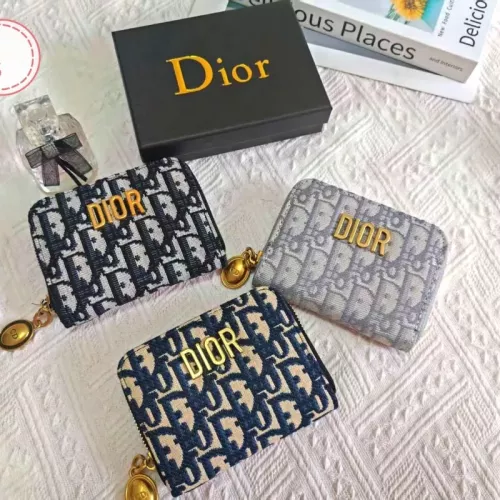 Replica Christian Dior Wallets #1319763 $27.00 USD for Wholesale
