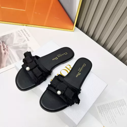 Replica Christian Dior Slippers For Women #1319834 $82.00 USD for Wholesale