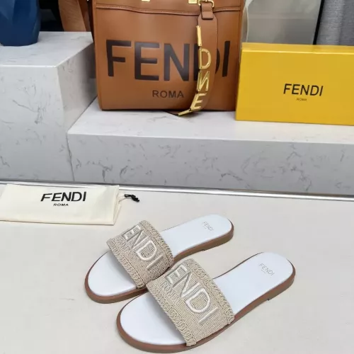 Fendi Slippers For Women #1320054 $82.00 USD, Wholesale Replica Fendi Slippers