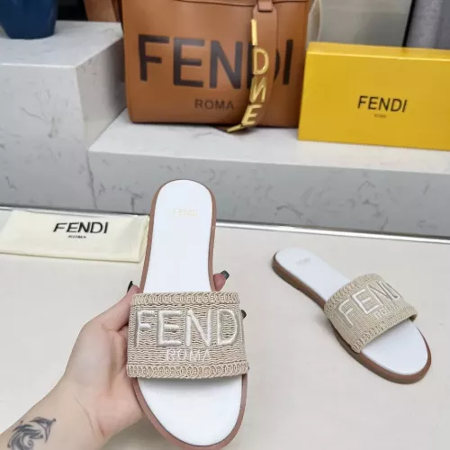 Replica Fendi Slippers For Women #1320054 $82.00 USD for Wholesale