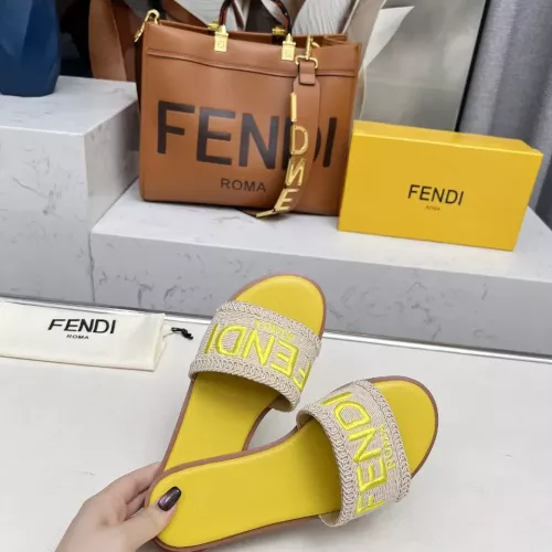 Replica Fendi Slippers For Women #1320055 $82.00 USD for Wholesale