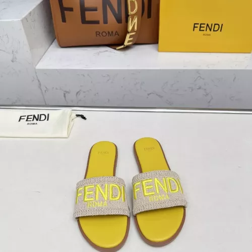 Replica Fendi Slippers For Women #1320055 $82.00 USD for Wholesale