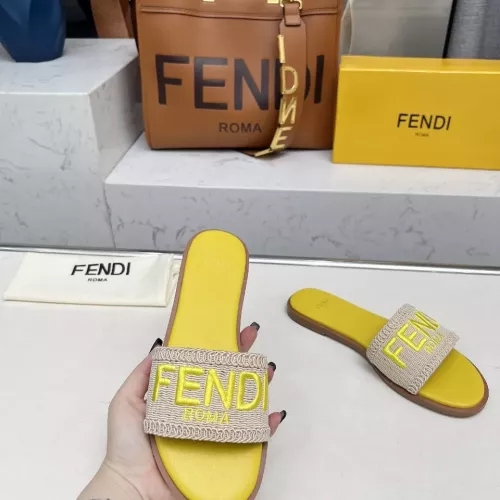 Replica Fendi Slippers For Women #1320055 $82.00 USD for Wholesale