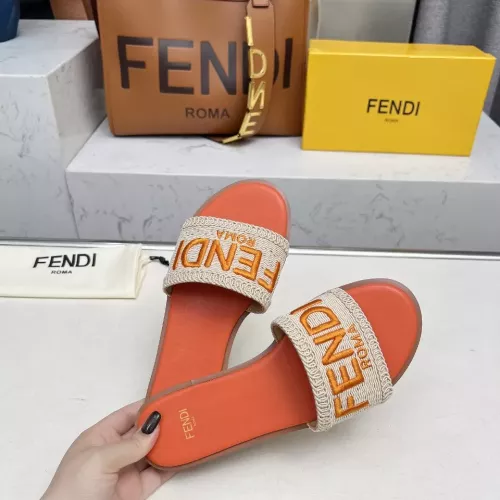 Replica Fendi Slippers For Women #1320056 $82.00 USD for Wholesale