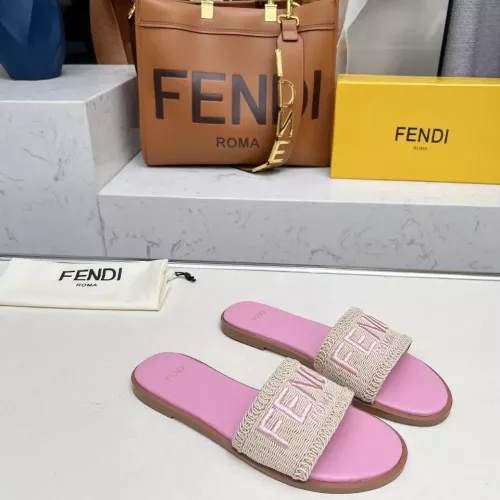 Replica Fendi Slippers For Women #1320057 $82.00 USD for Wholesale