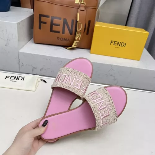 Replica Fendi Slippers For Women #1320057 $82.00 USD for Wholesale