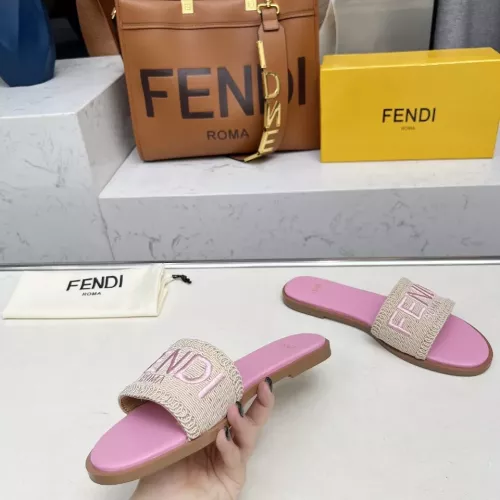 Replica Fendi Slippers For Women #1320057 $82.00 USD for Wholesale