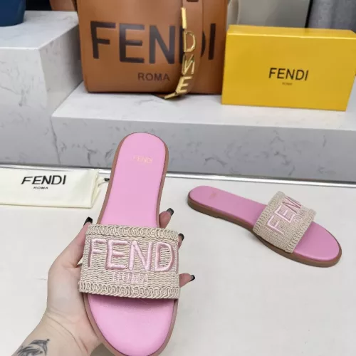 Replica Fendi Slippers For Women #1320057 $82.00 USD for Wholesale
