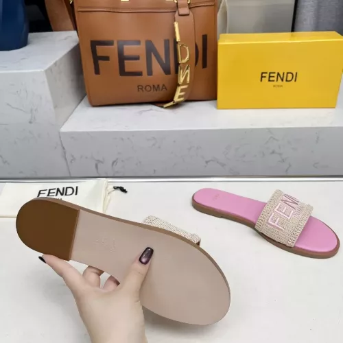 Replica Fendi Slippers For Women #1320057 $82.00 USD for Wholesale