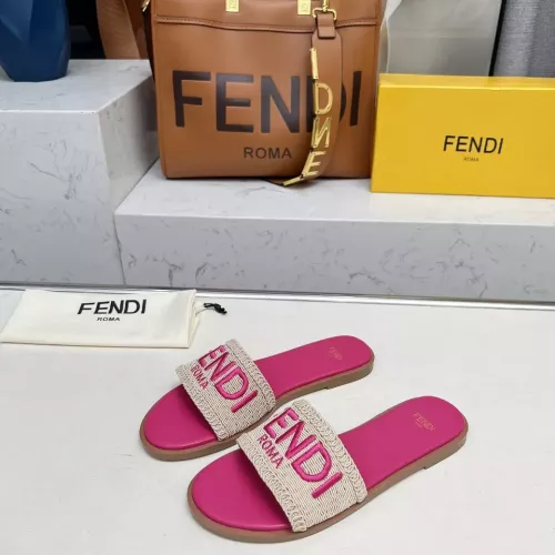 Fendi Slippers For Women #1320058 $82.00 USD, Wholesale Replica Fendi Slippers