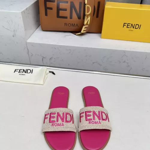 Replica Fendi Slippers For Women #1320058 $82.00 USD for Wholesale
