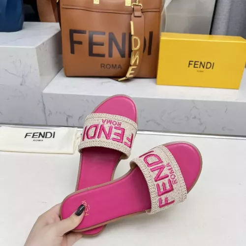 Replica Fendi Slippers For Women #1320058 $82.00 USD for Wholesale