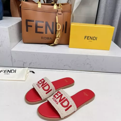 Fendi Slippers For Women #1320059 $82.00 USD, Wholesale Replica Fendi Slippers