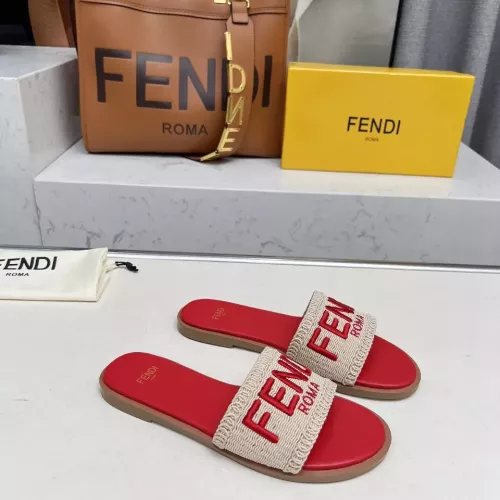 Replica Fendi Slippers For Women #1320059 $82.00 USD for Wholesale