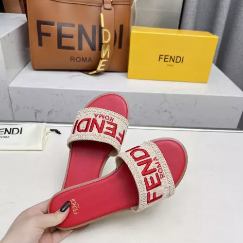 Replica Fendi Slippers For Women #1320059 $82.00 USD for Wholesale