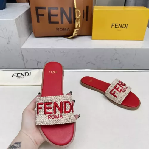 Replica Fendi Slippers For Women #1320059 $82.00 USD for Wholesale