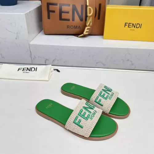Replica Fendi Slippers For Women #1320061 $82.00 USD for Wholesale