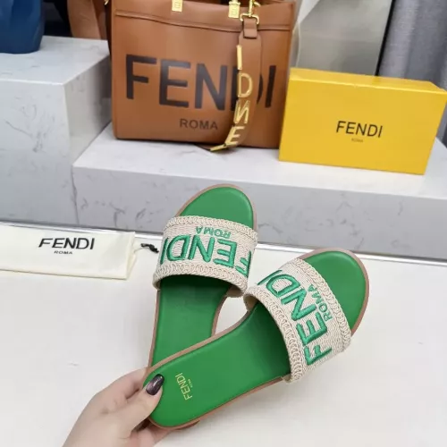 Replica Fendi Slippers For Women #1320061 $82.00 USD for Wholesale