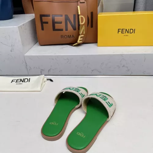 Replica Fendi Slippers For Women #1320061 $82.00 USD for Wholesale