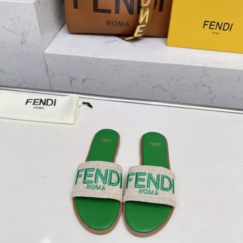 Replica Fendi Slippers For Women #1320061 $82.00 USD for Wholesale