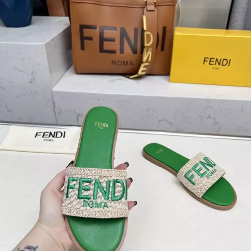 Replica Fendi Slippers For Women #1320061 $82.00 USD for Wholesale