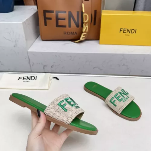 Replica Fendi Slippers For Women #1320061 $82.00 USD for Wholesale