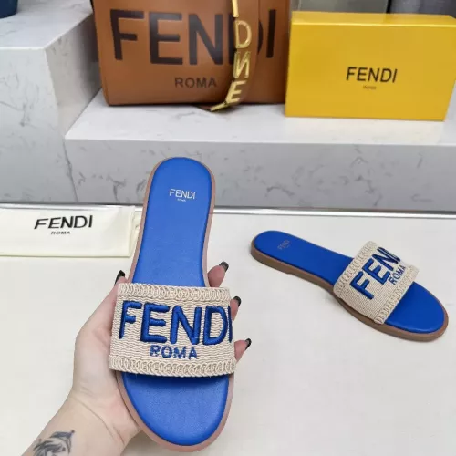 Replica Fendi Slippers For Women #1320063 $82.00 USD for Wholesale