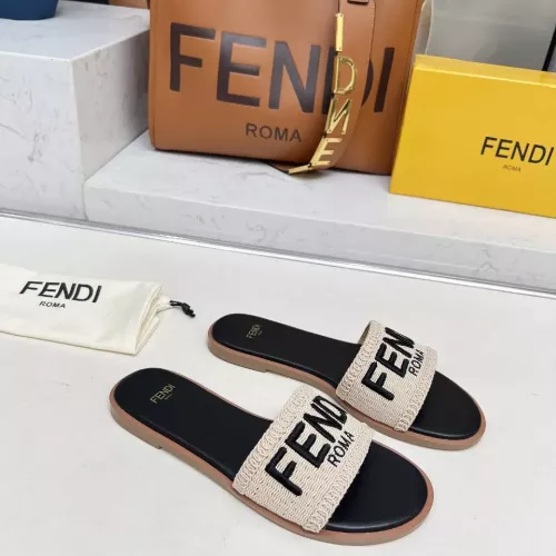 Replica Fendi Slippers For Women #1320067 $82.00 USD for Wholesale