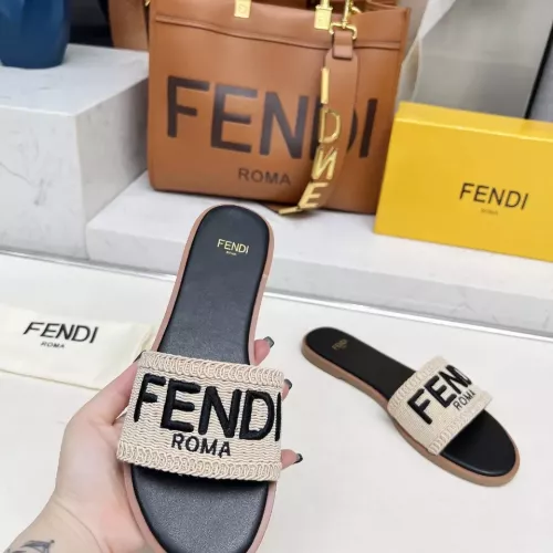 Replica Fendi Slippers For Women #1320067 $82.00 USD for Wholesale