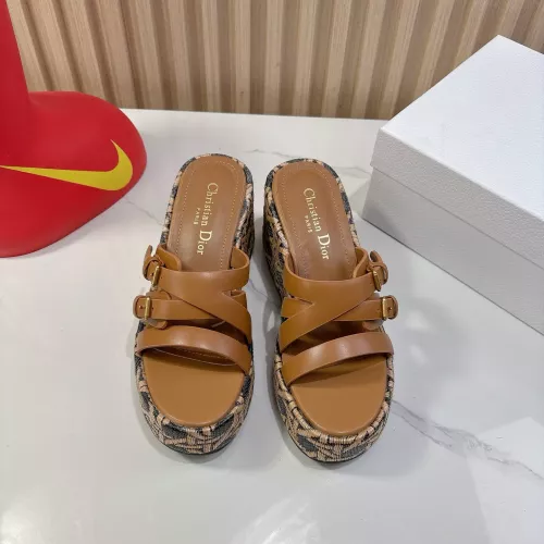 Replica Christian Dior Slippers For Women #1320158 $98.00 USD for Wholesale
