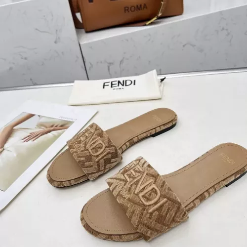 Fendi Slippers For Women #1320227 $82.00 USD, Wholesale Replica Fendi Slippers